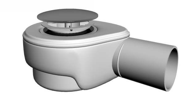 New Trendy Syfon Brodzikowy ABS Szybki Klik-Klak Chrom 52 mm (S-0005)